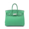 Birkin Handbag Green Togo with Palladium Hardware 25