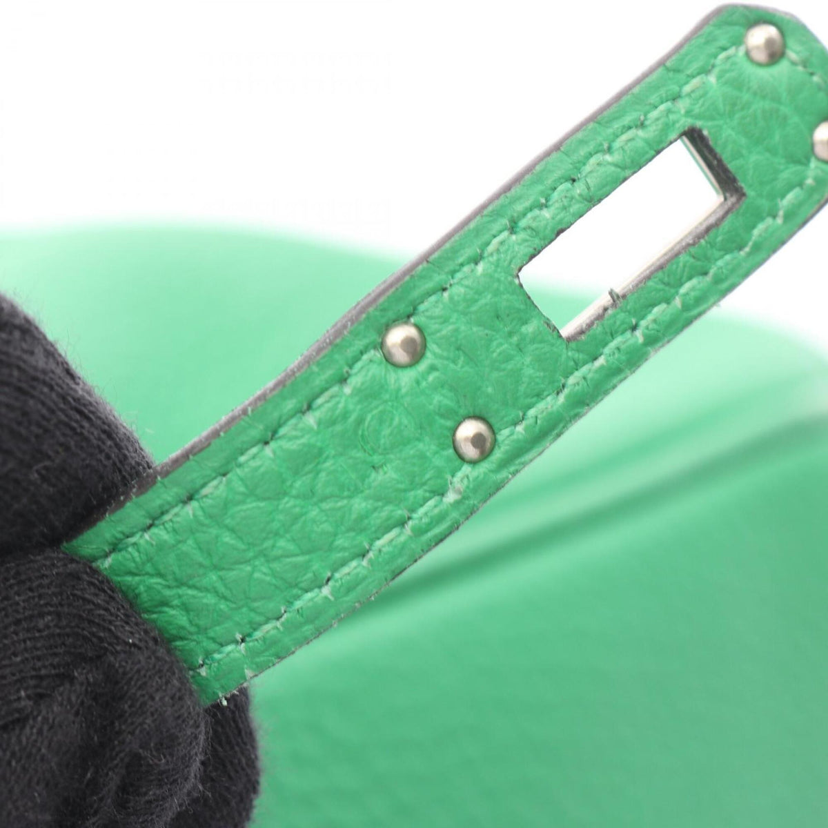 Birkin Handbag Green Togo with Palladium Hardware 25