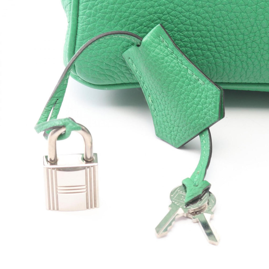 Birkin Handbag Green Togo with Palladium Hardware 25
