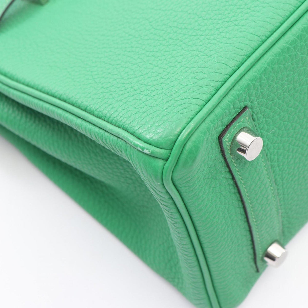 Birkin Handbag Green Togo with Palladium Hardware 25
