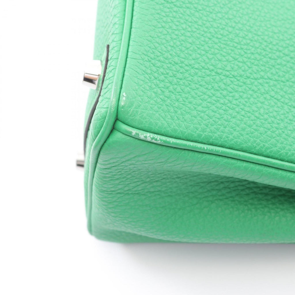 Birkin Handbag Green Togo with Palladium Hardware 25