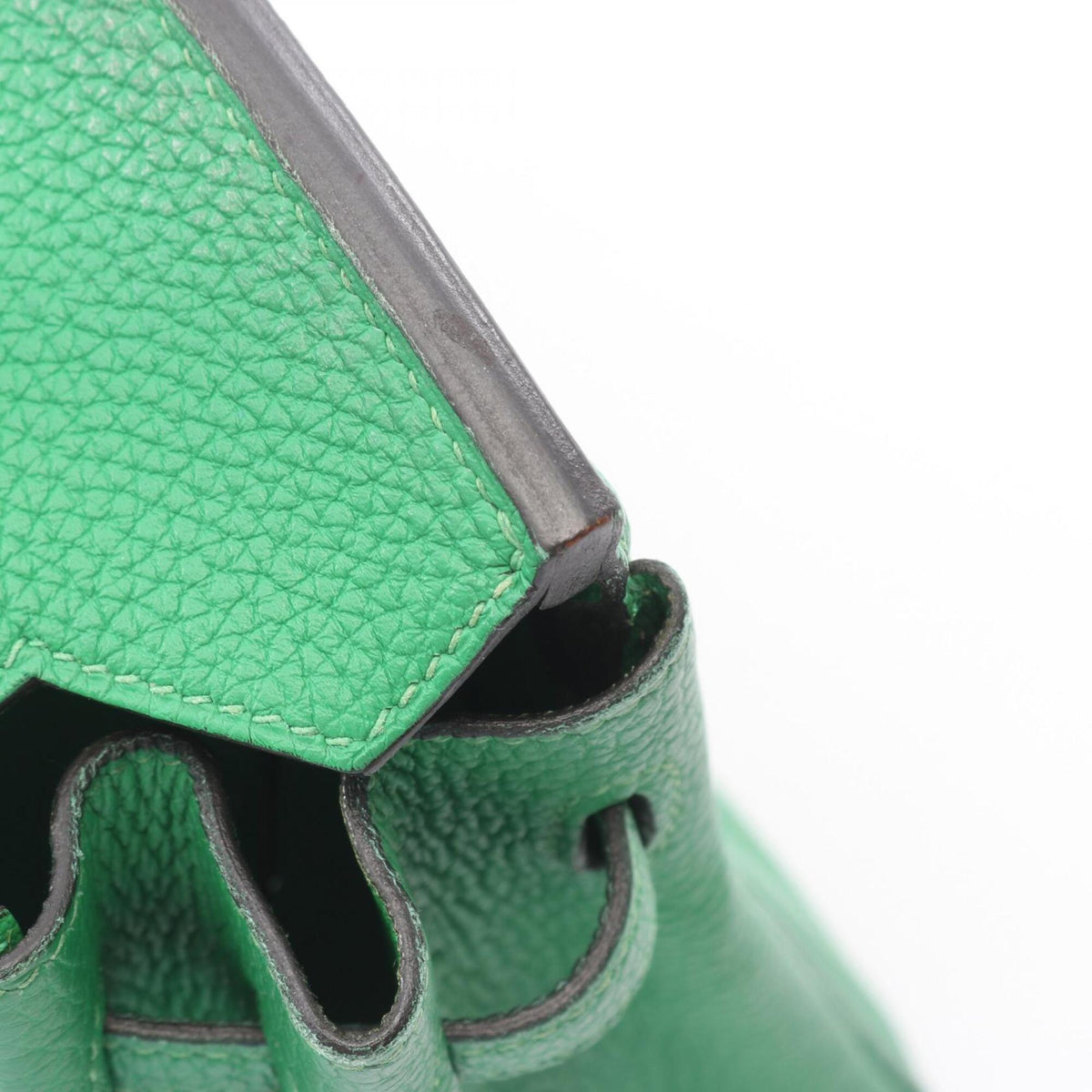 Birkin Handbag Green Togo with Palladium Hardware 25