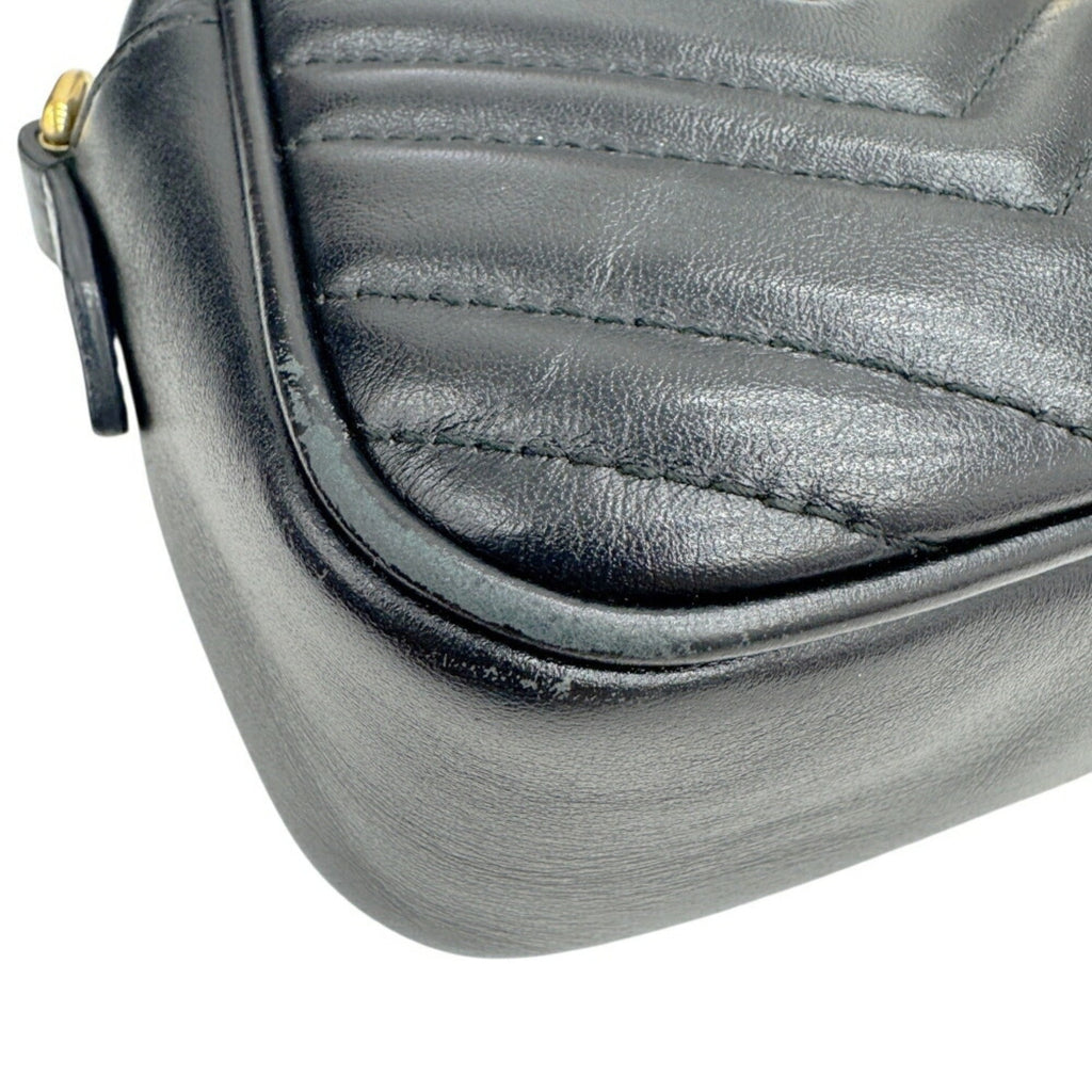 GG Marmont Shoulder Bag Matelasse Leather Small