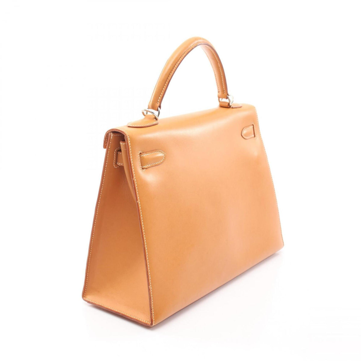 Kelly Handbag Brown Epsom with Palladium Hardware 32