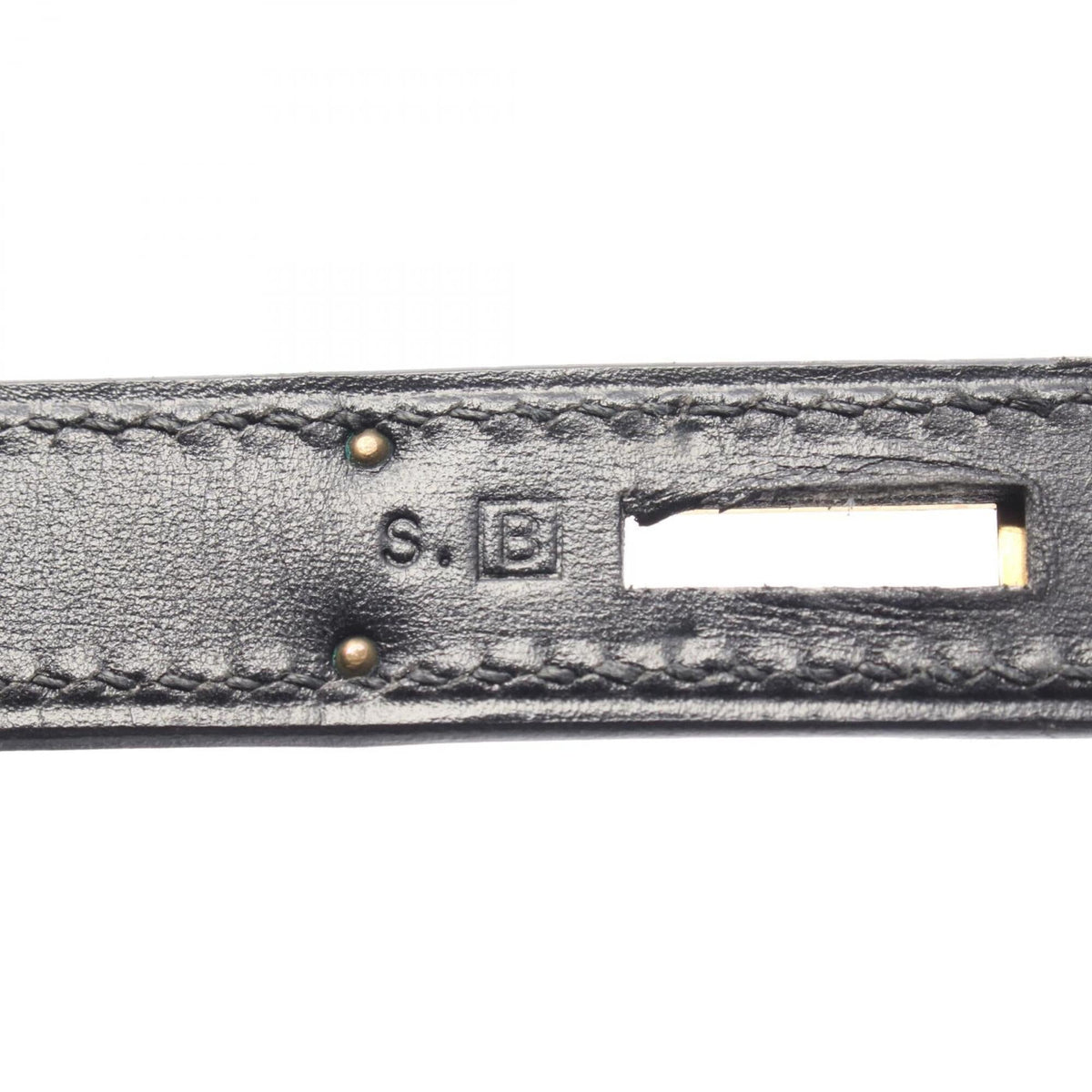 Kelly Handbag Black Box Calf with Gold Hardware 32