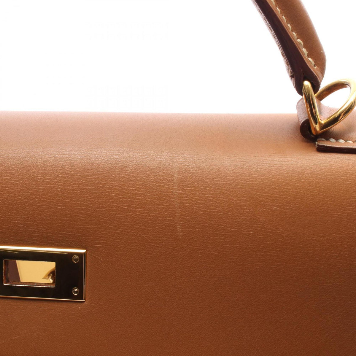 Kelly Handbag Brown Epsom with Gold Hardware 32