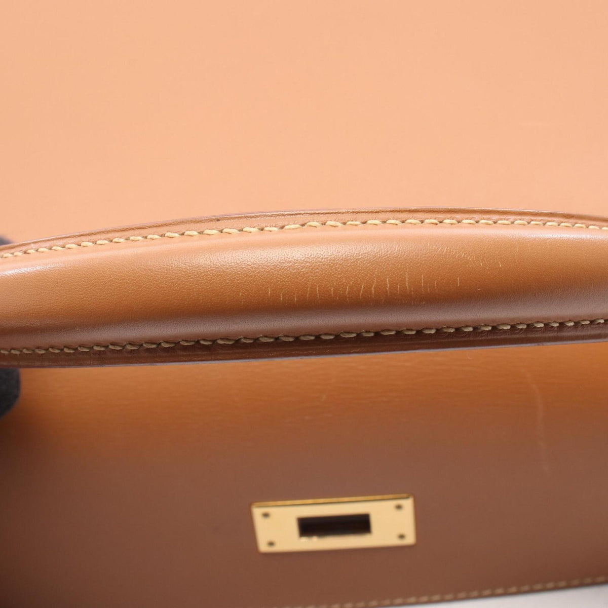 Kelly Handbag Brown Epsom with Gold Hardware 32