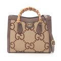 Diana NM Bamboo Handle Tote Jumbo GG Canvas Small