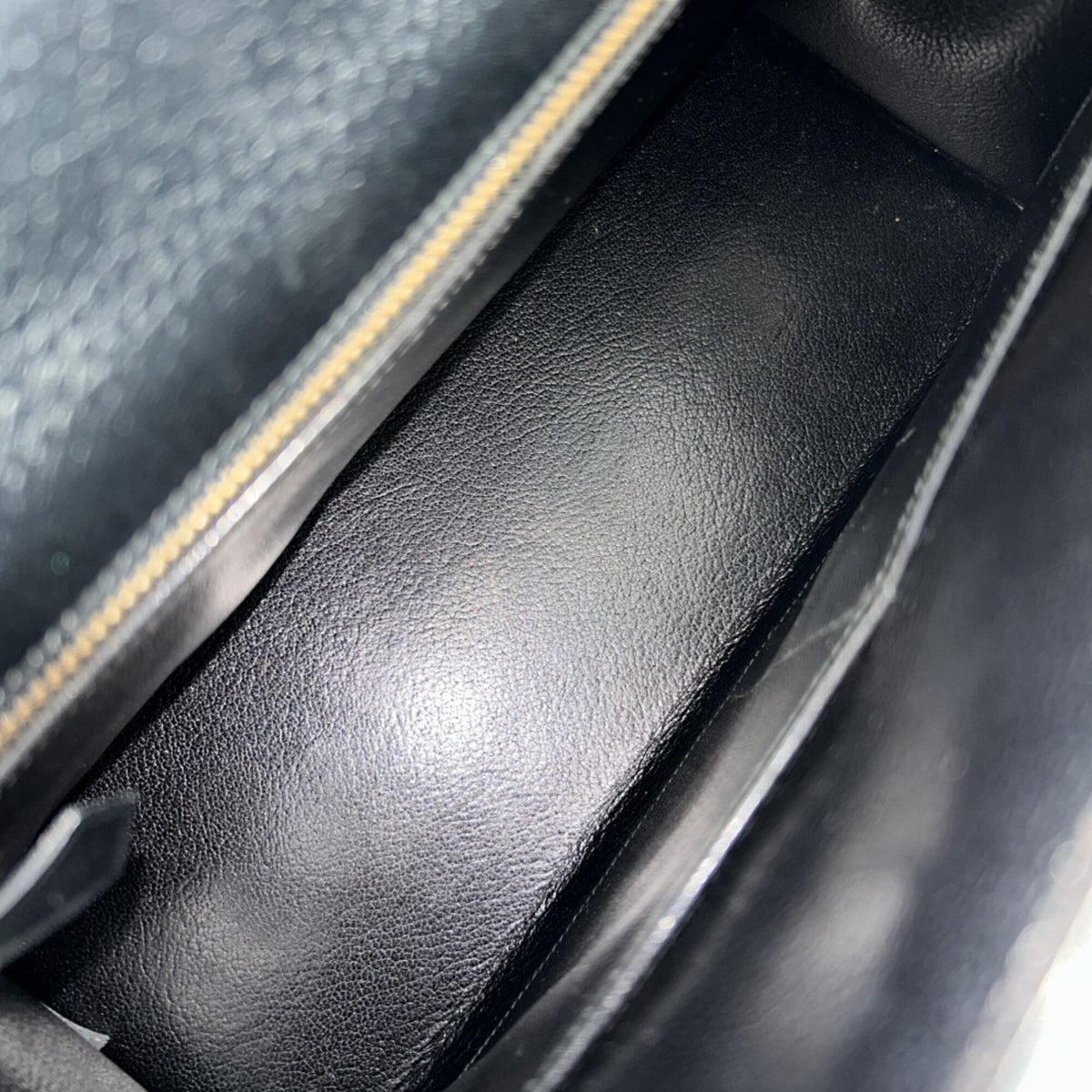 Kelly Handbag Black Ardennes with Gold Hardware 32