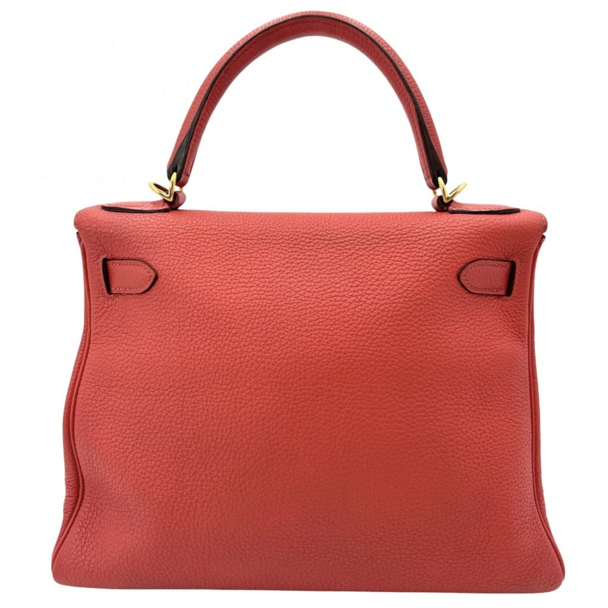 Kelly Handbag Red Togo with Gold Hardware 28