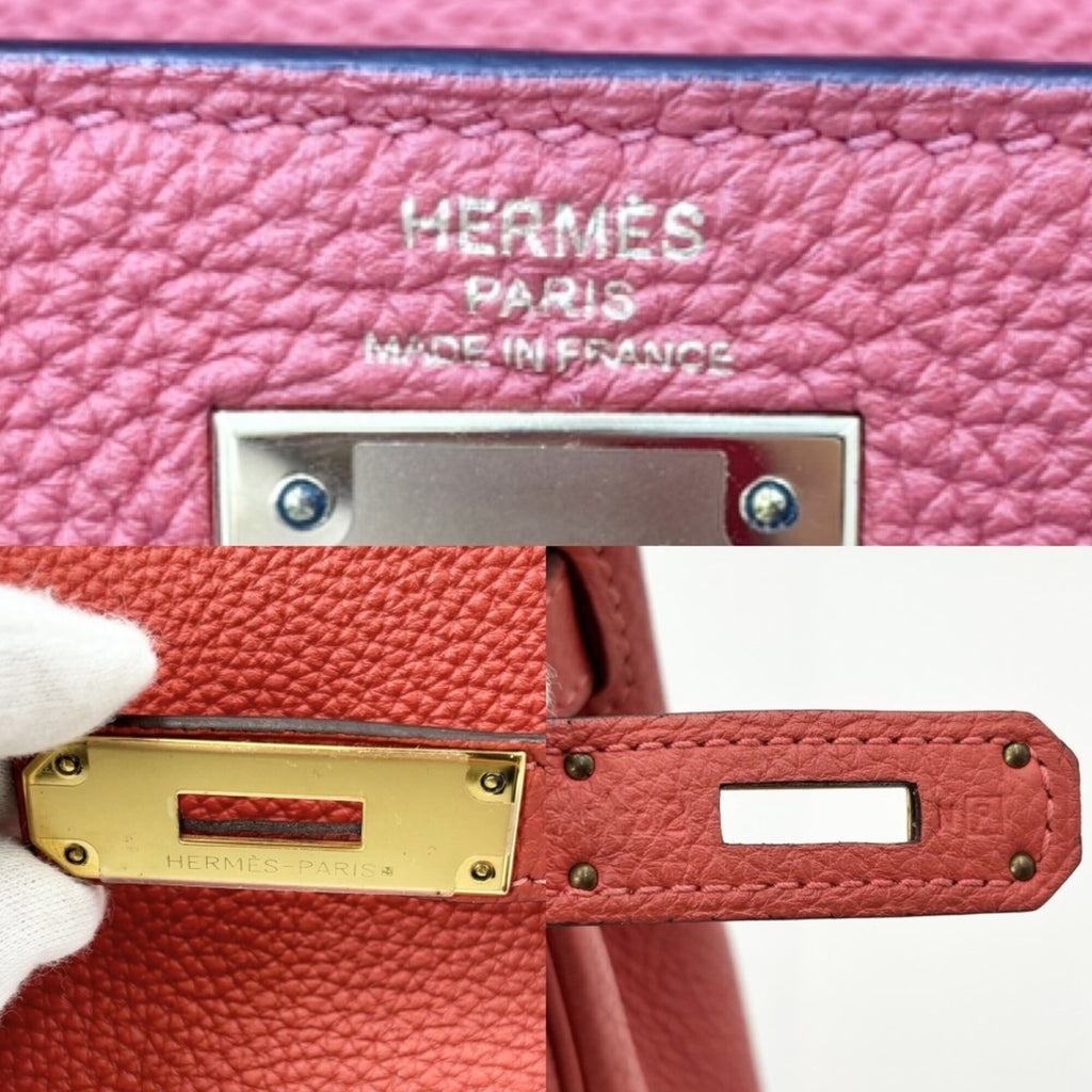 Kelly Handbag Red Togo with Gold Hardware 28