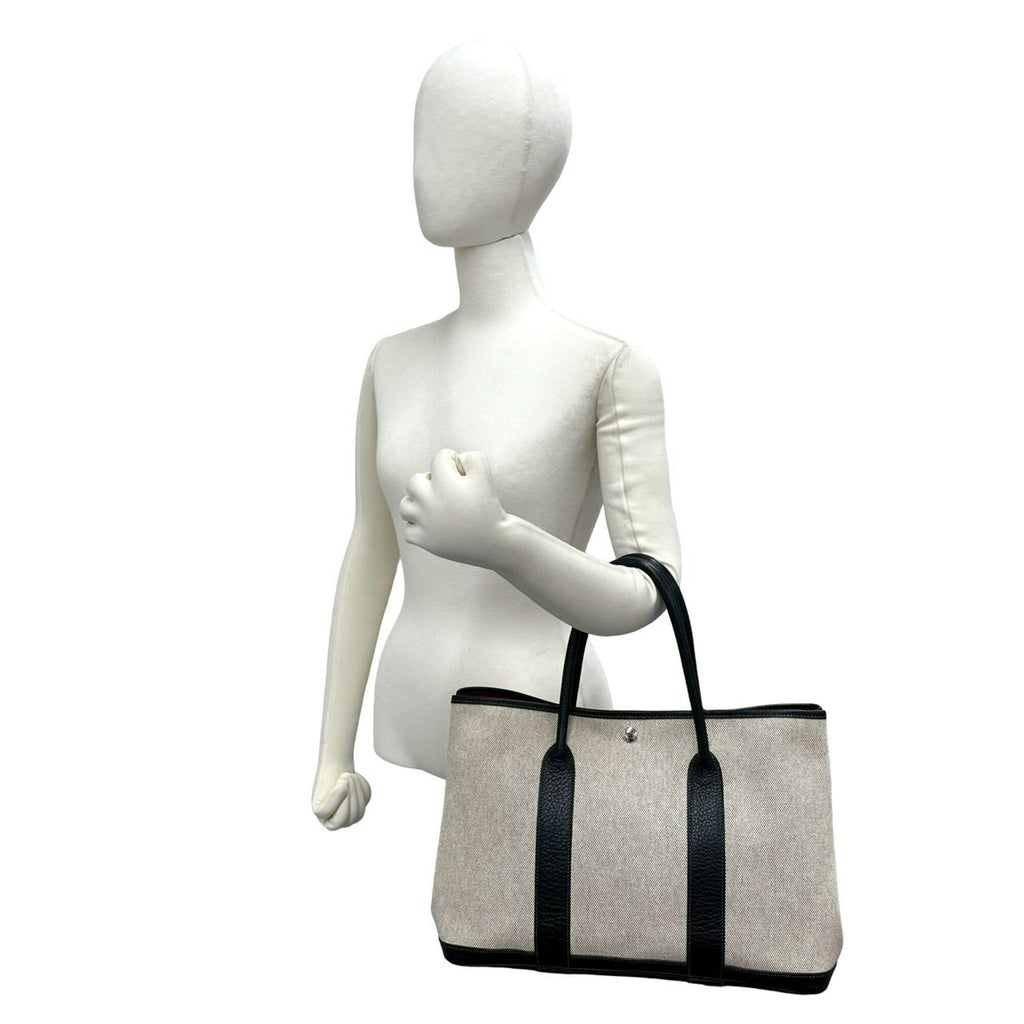 Garden Party Tote Toile and Leather 36