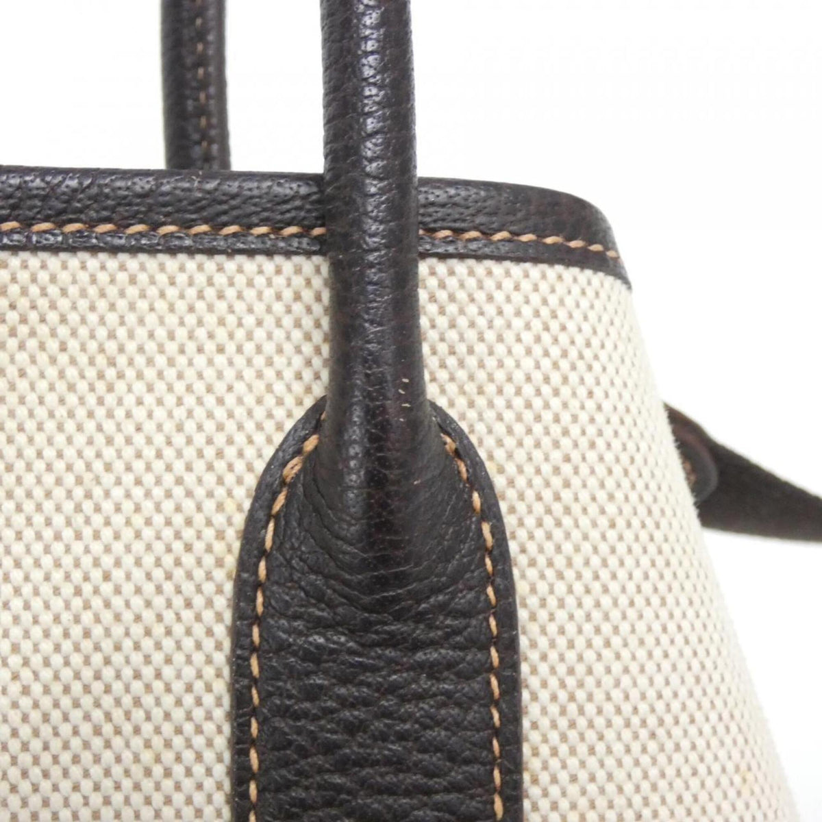 Garden File Tote Toile and Leather 28