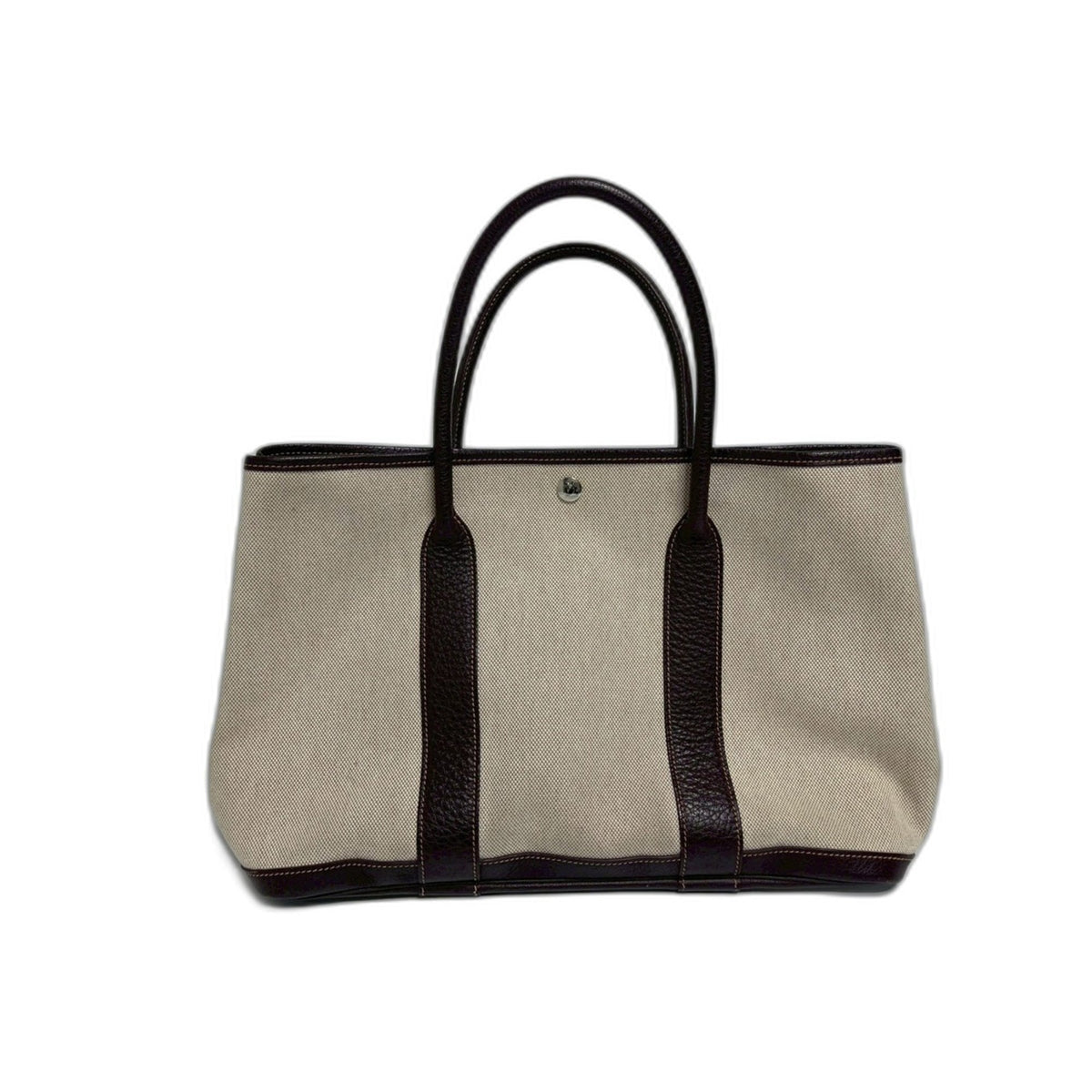 Garden Party Tote Toile and Leather 36