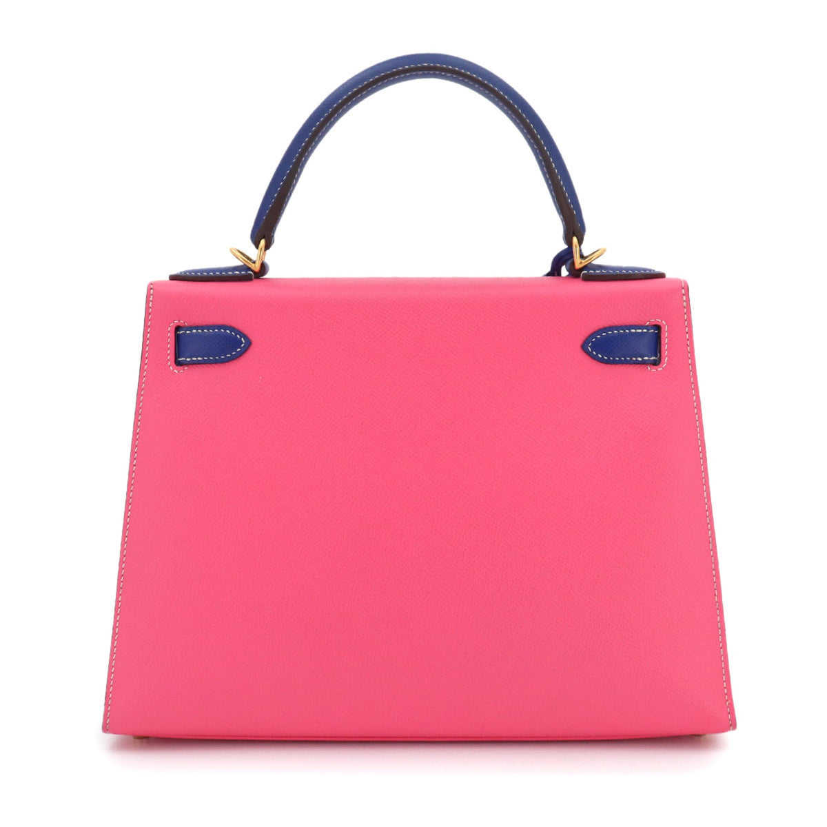 Kelly Handbag Bicolor Epsom with Brushed Gold Hardware 28