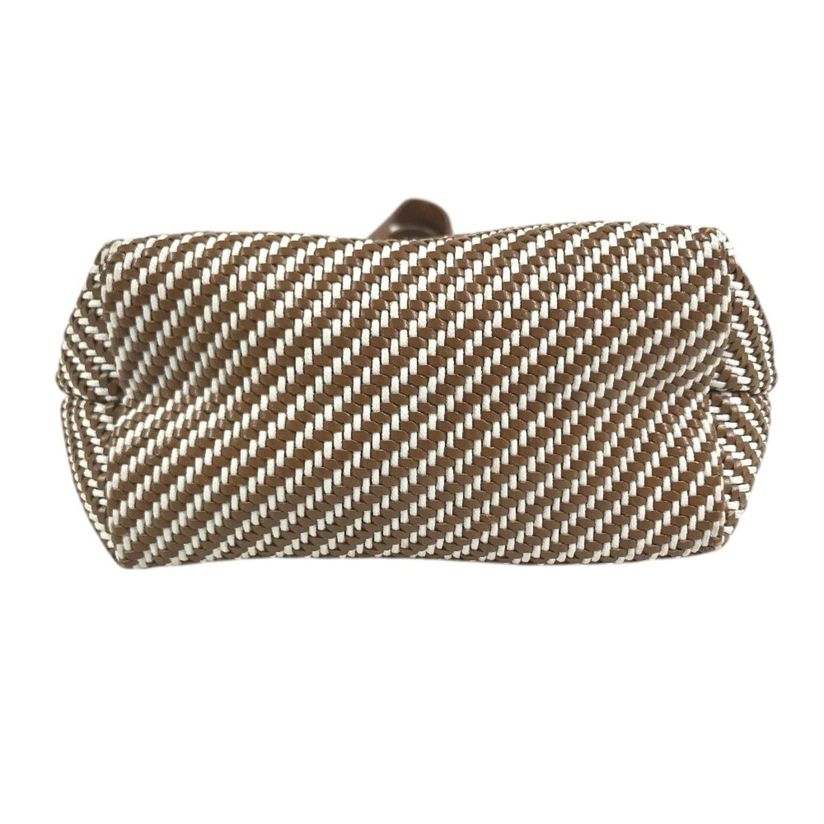 Chennai Tote Woven Leather and Canvas MM
