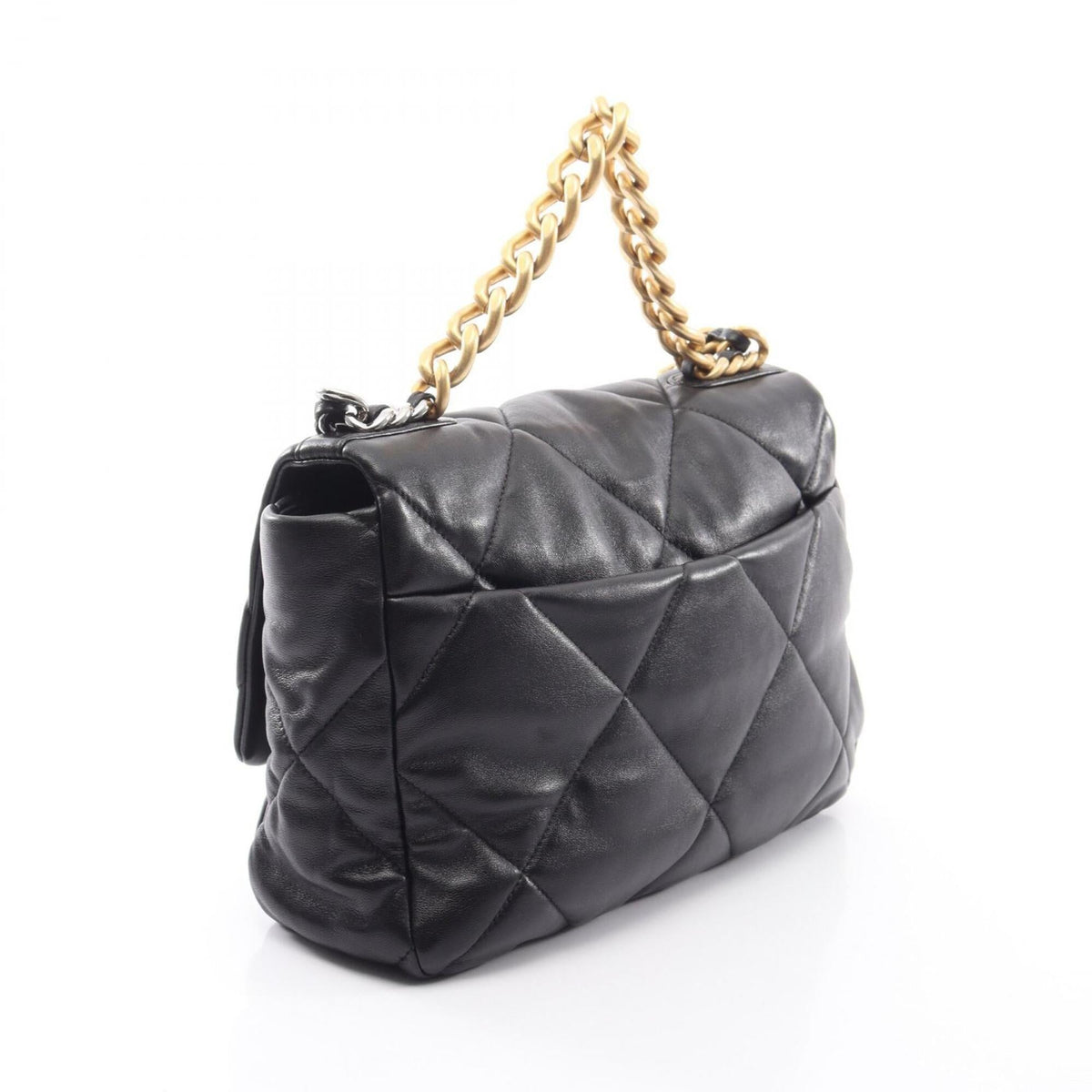 19 Flap Bag Quilted Goatskin Large