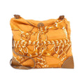 Silky City Bag Printed Silk and Leather GM