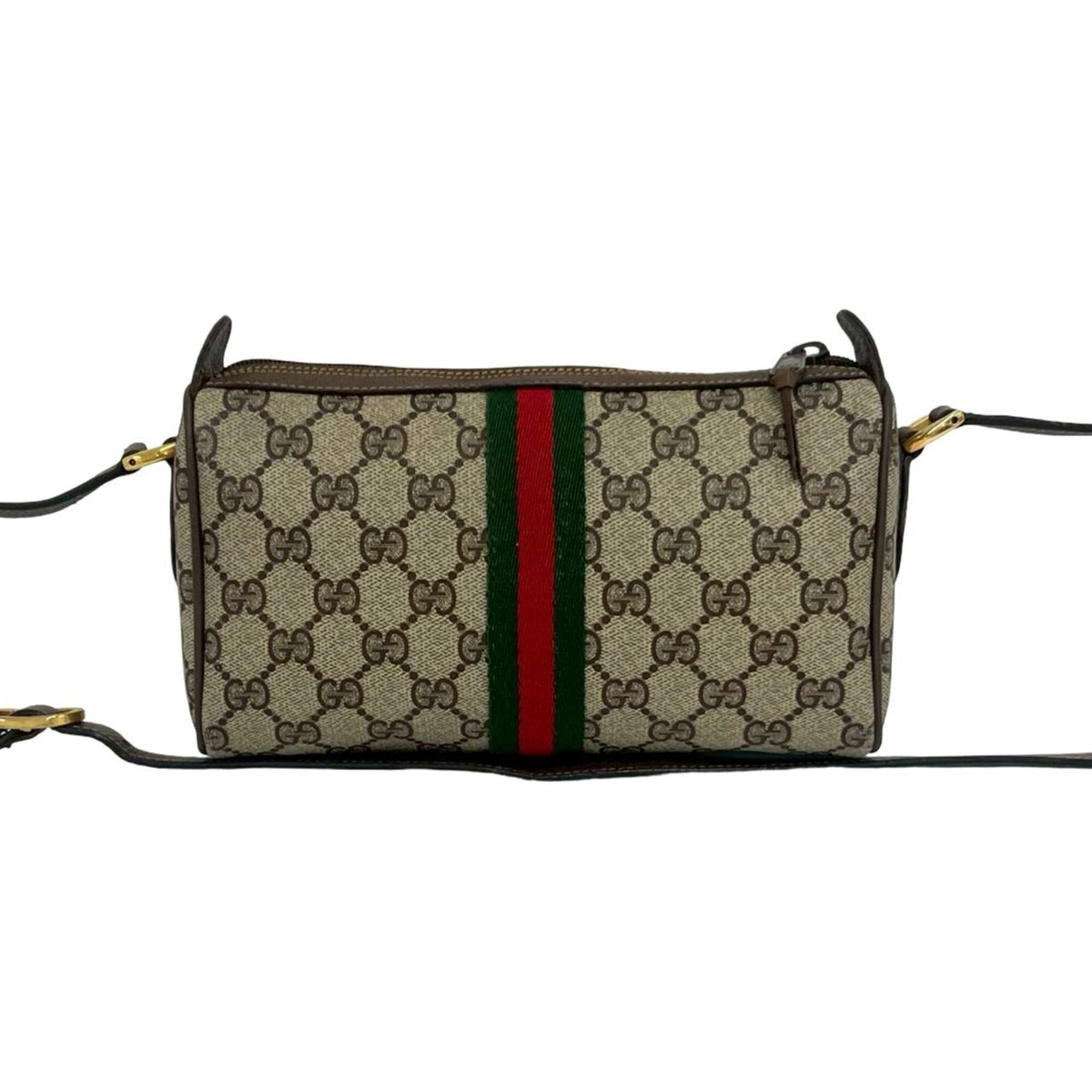 Vintage Web Crossbody Bag GG Coated Canvas Small