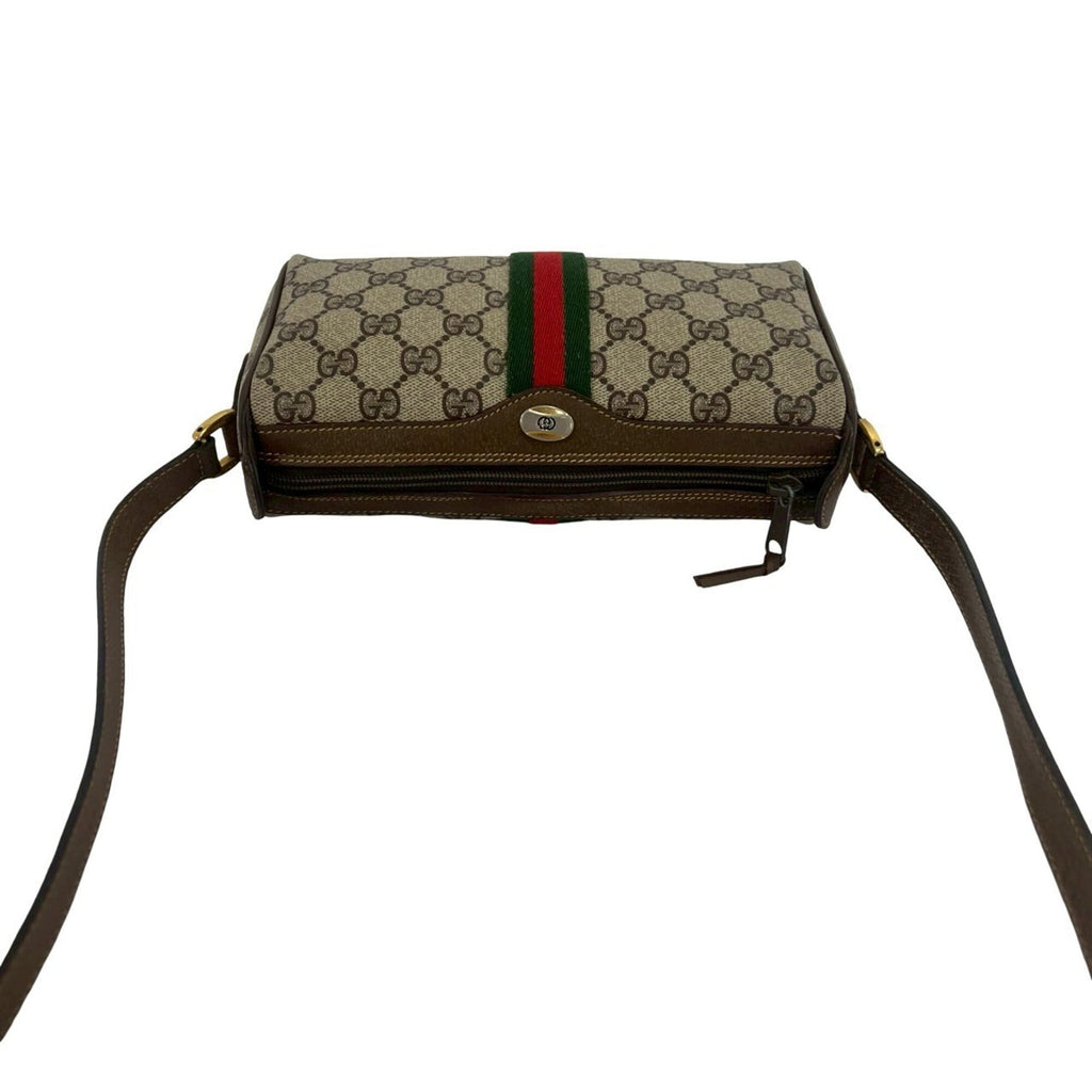Vintage Web Crossbody Bag GG Coated Canvas Small