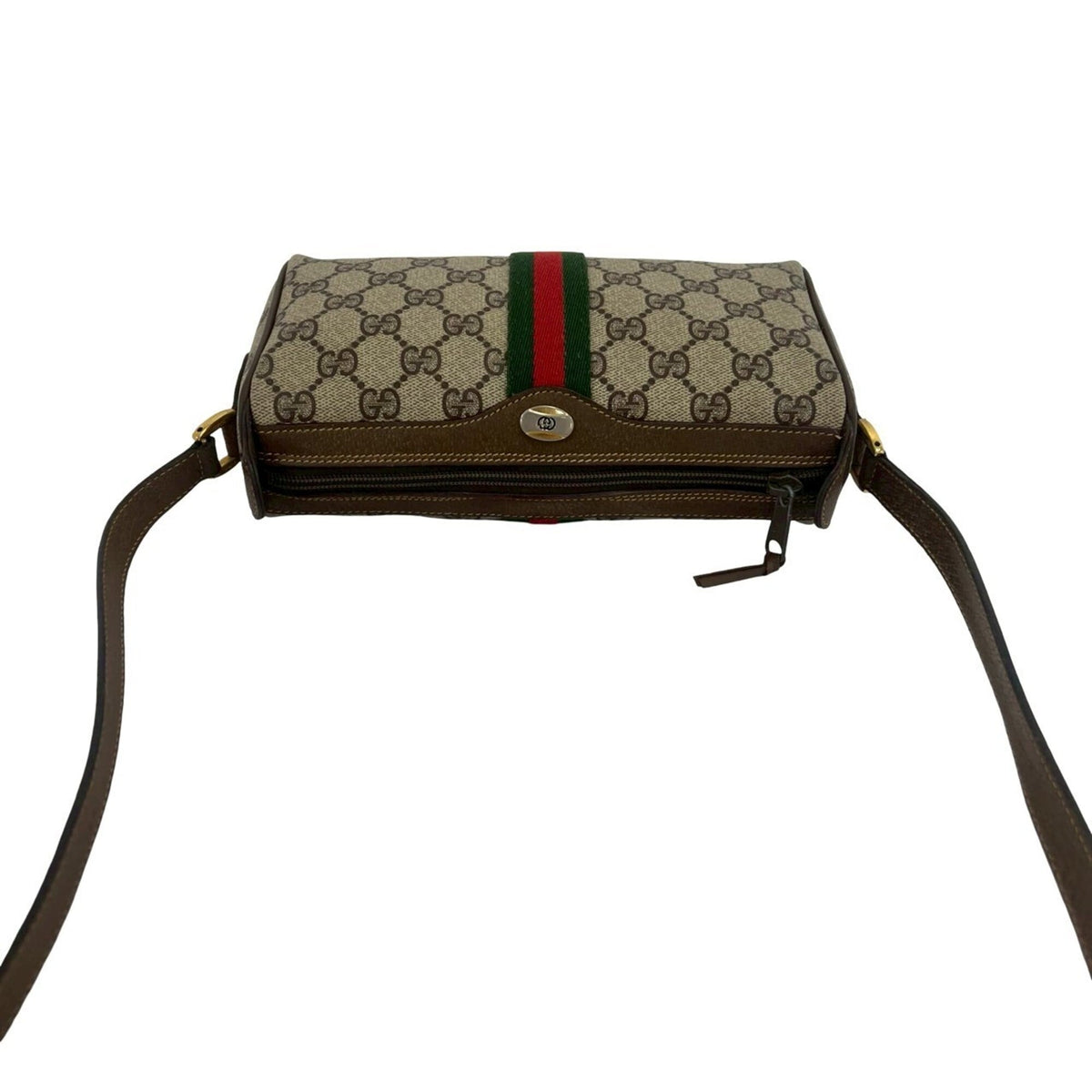Vintage Web Crossbody Bag GG Coated Canvas Small