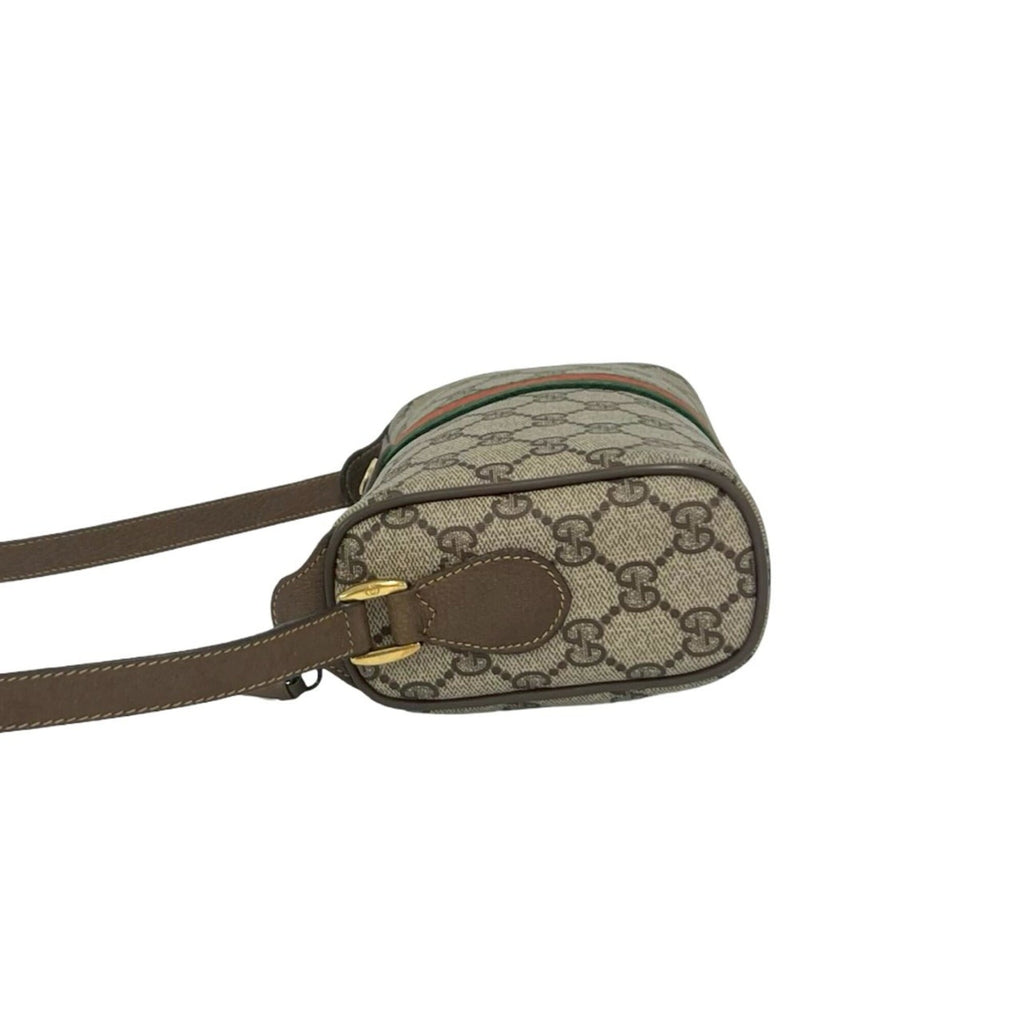 Vintage Web Crossbody Bag GG Coated Canvas Small