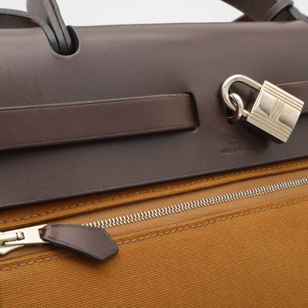 Herbag Zip Leather and Toile 31