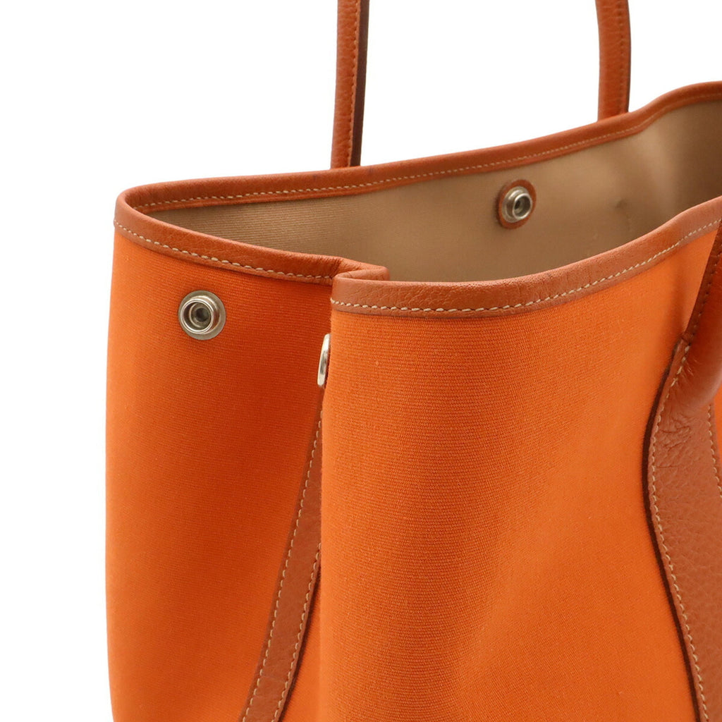 Garden Party Tote Toile and Leather 36