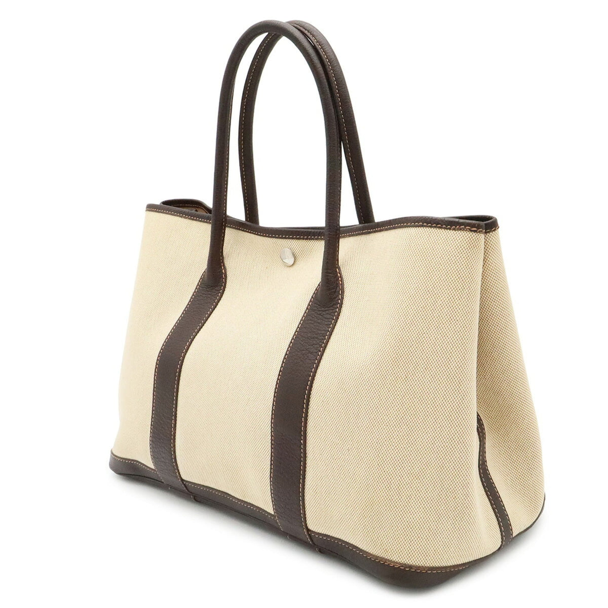 Garden Party Tote Toile and Leather 36