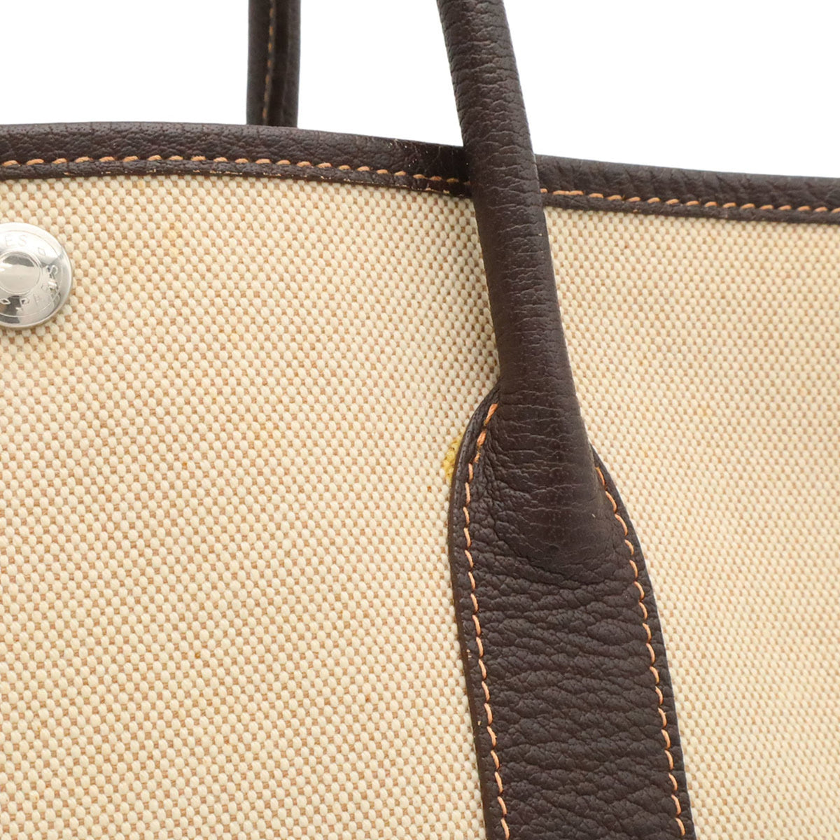 Garden Party Tote Toile and Leather 36
