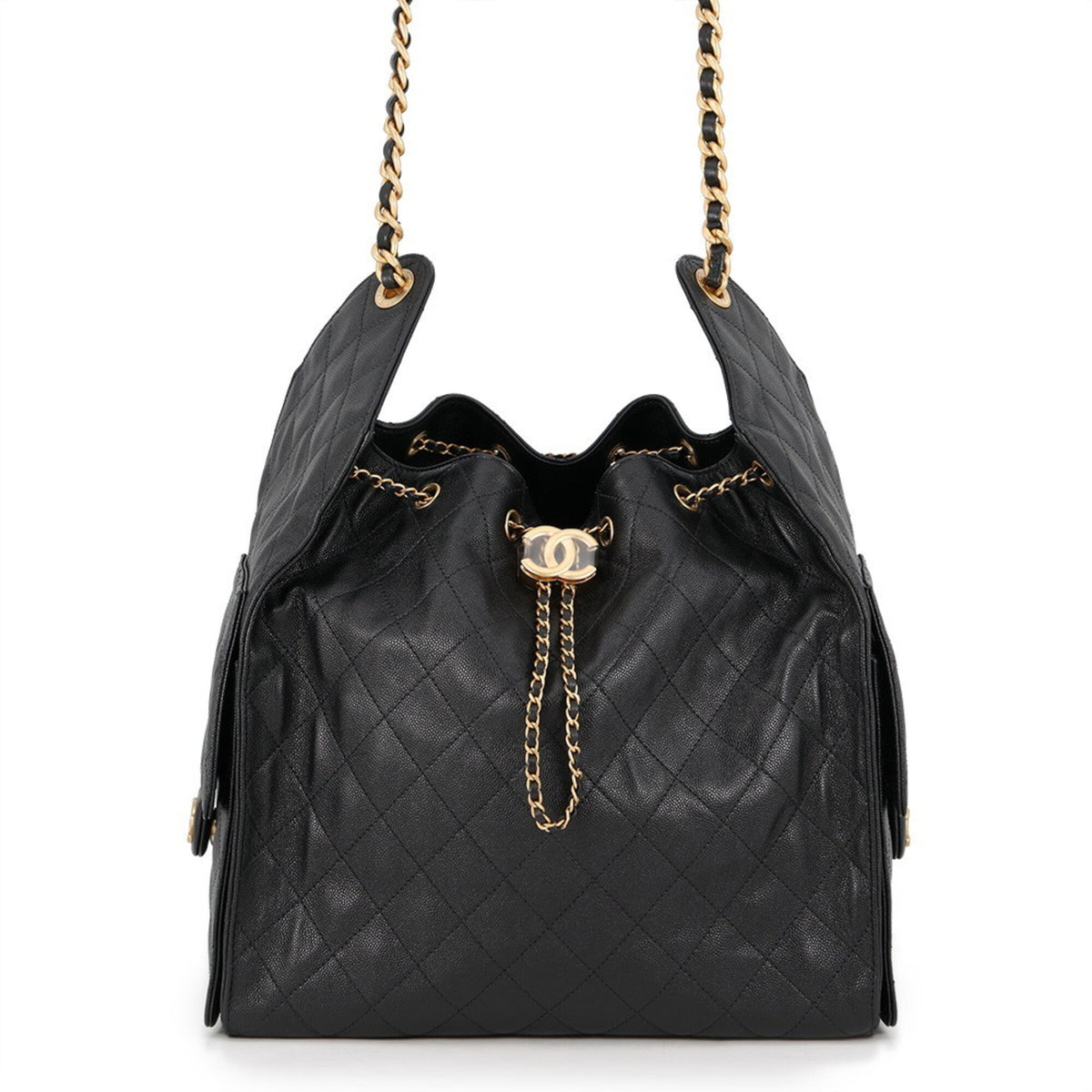 25 Hobo Bag Quilted Caviar Medium