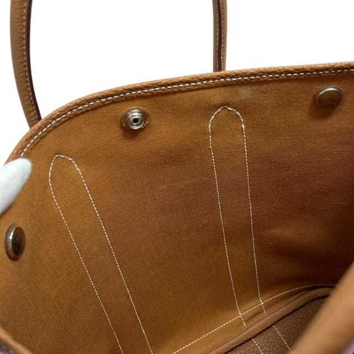 Garden File Tote Toile and Leather 28