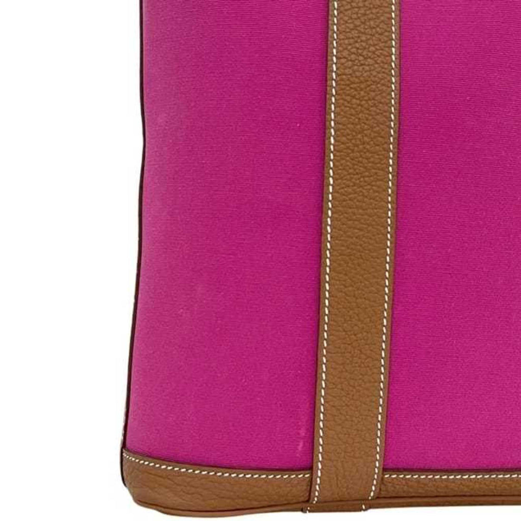 Garden File Tote Toile and Leather 28