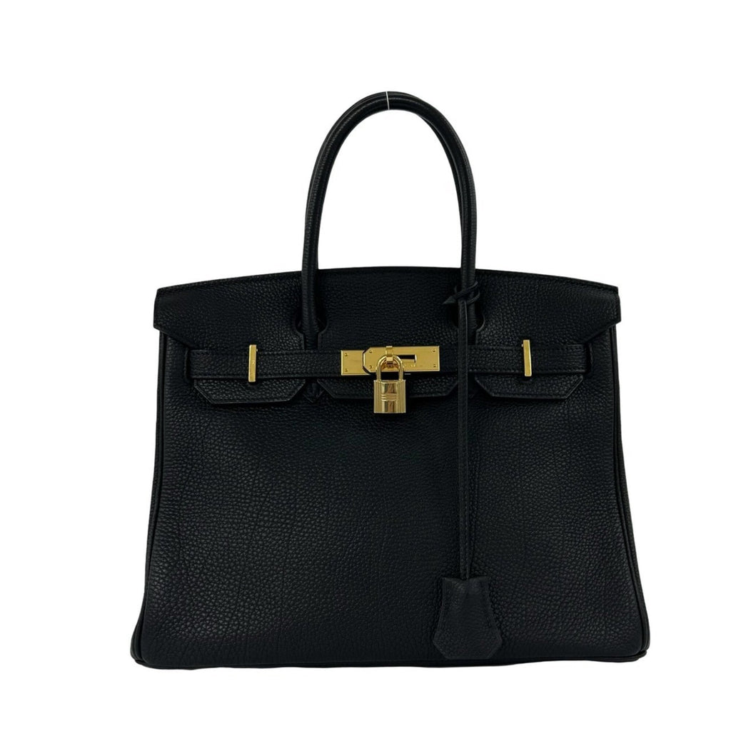 Birkin Handbag Black Togo with Gold Hardware 30