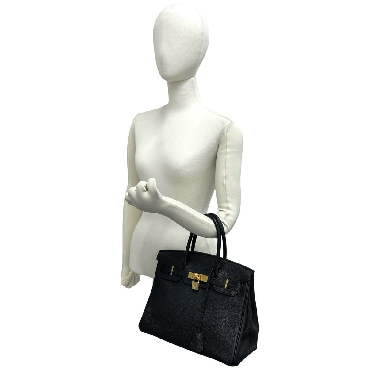 Birkin Handbag Black Togo with Gold Hardware 30
