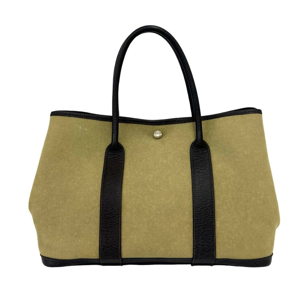 Garden Party Tote Toile and Leather 36