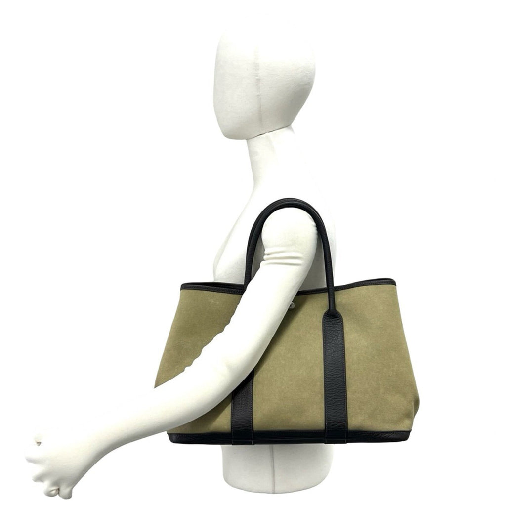 Garden Party Tote Toile and Leather 36