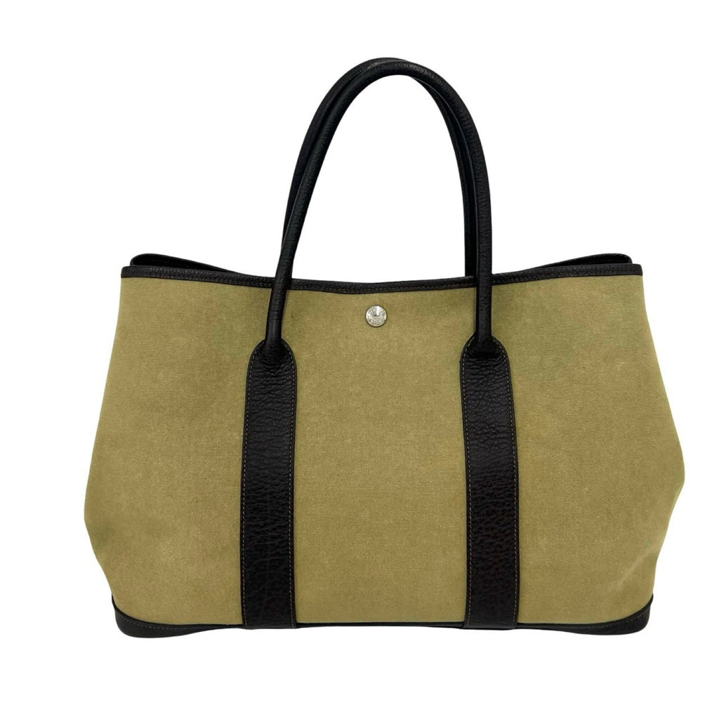 Garden Party Tote Toile and Leather 36