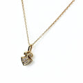 Pendant Necklace 18K Yellow Gold with Small Diamonds