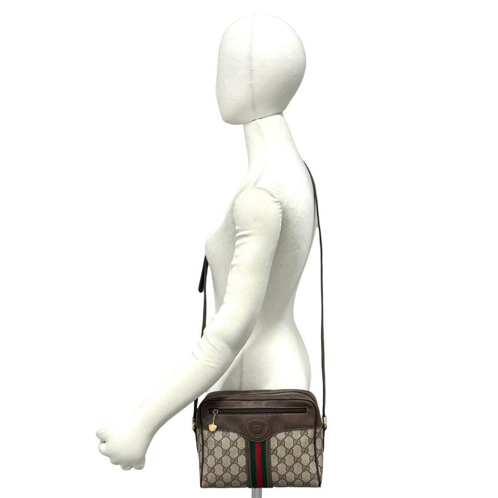 Ophidia Shoulder Bag GG Coated Canvas Small
