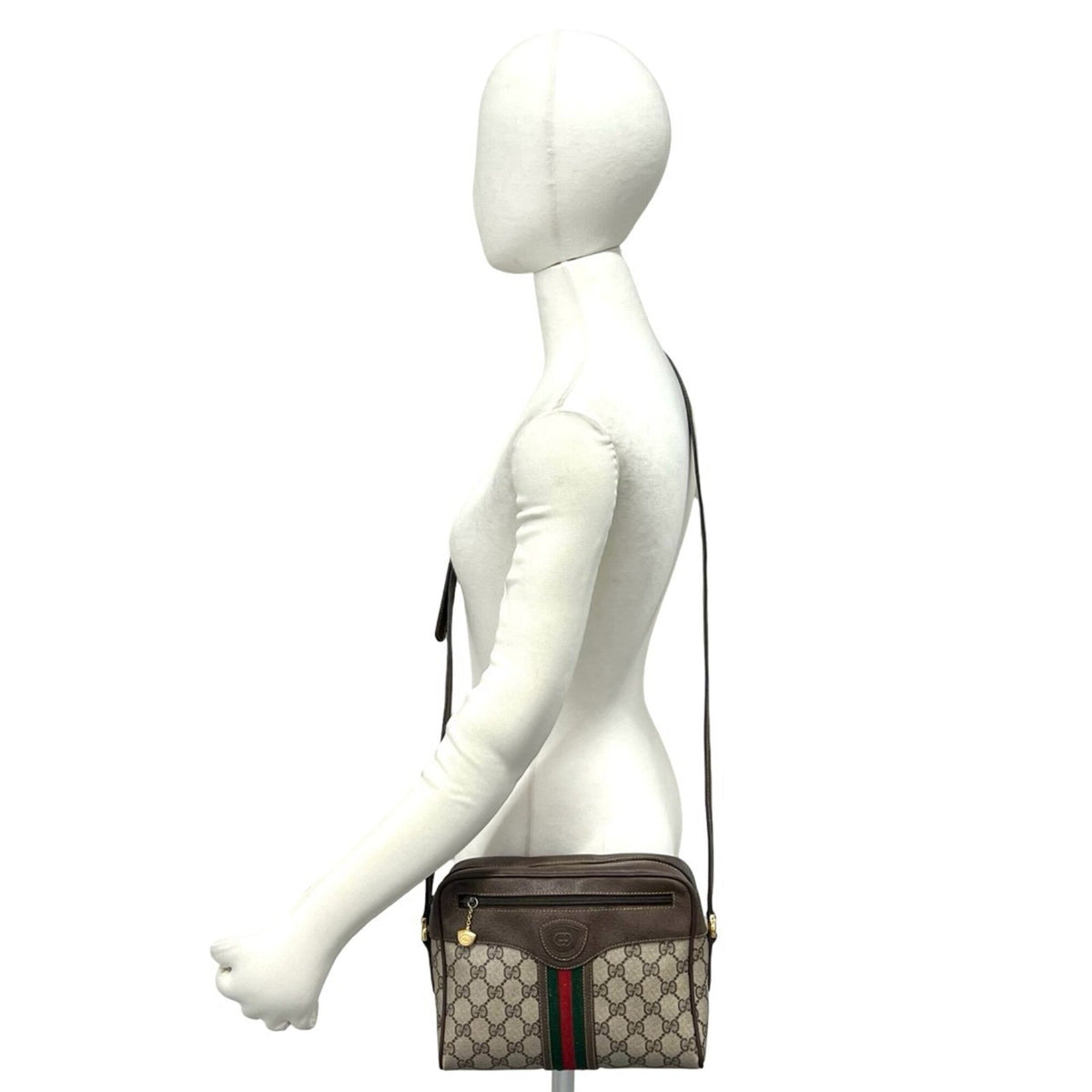 Ophidia Shoulder Bag GG Coated Canvas Small