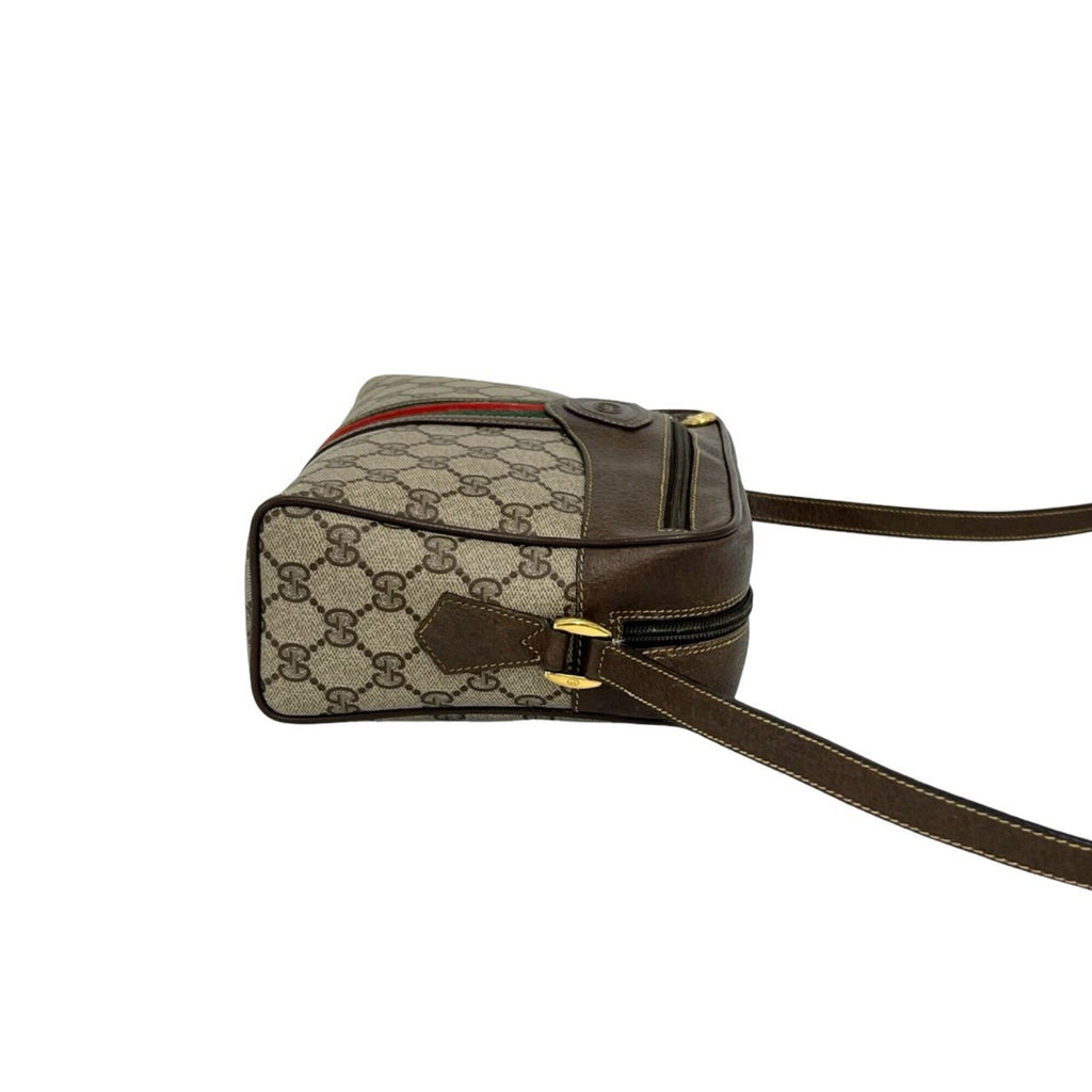 Ophidia Shoulder Bag GG Coated Canvas Small