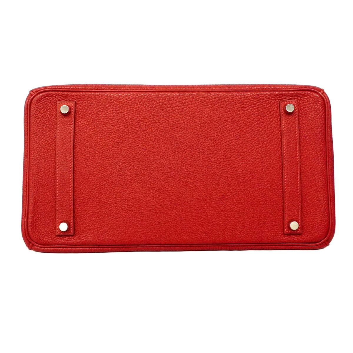 Birkin Handbag Red Togo with Palladium Hardware 35
