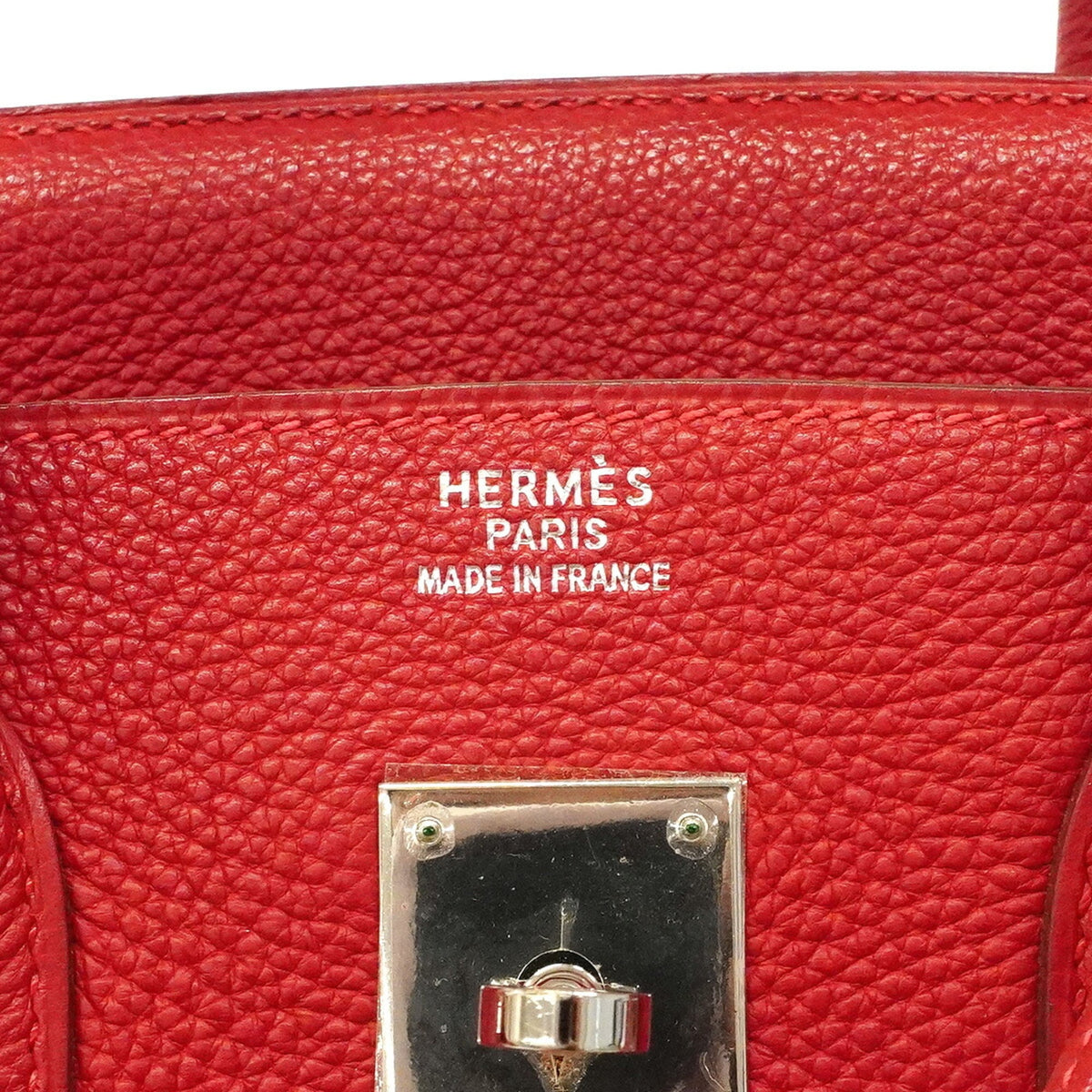 Birkin Handbag Red Togo with Palladium Hardware 35