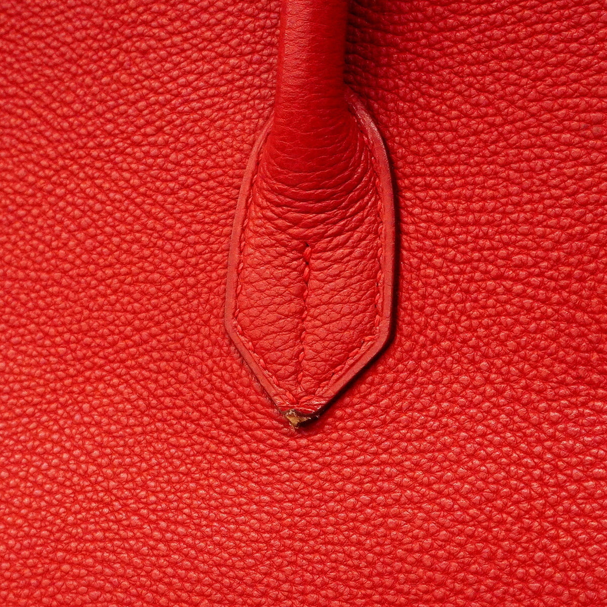 Birkin Handbag Red Togo with Palladium Hardware 35
