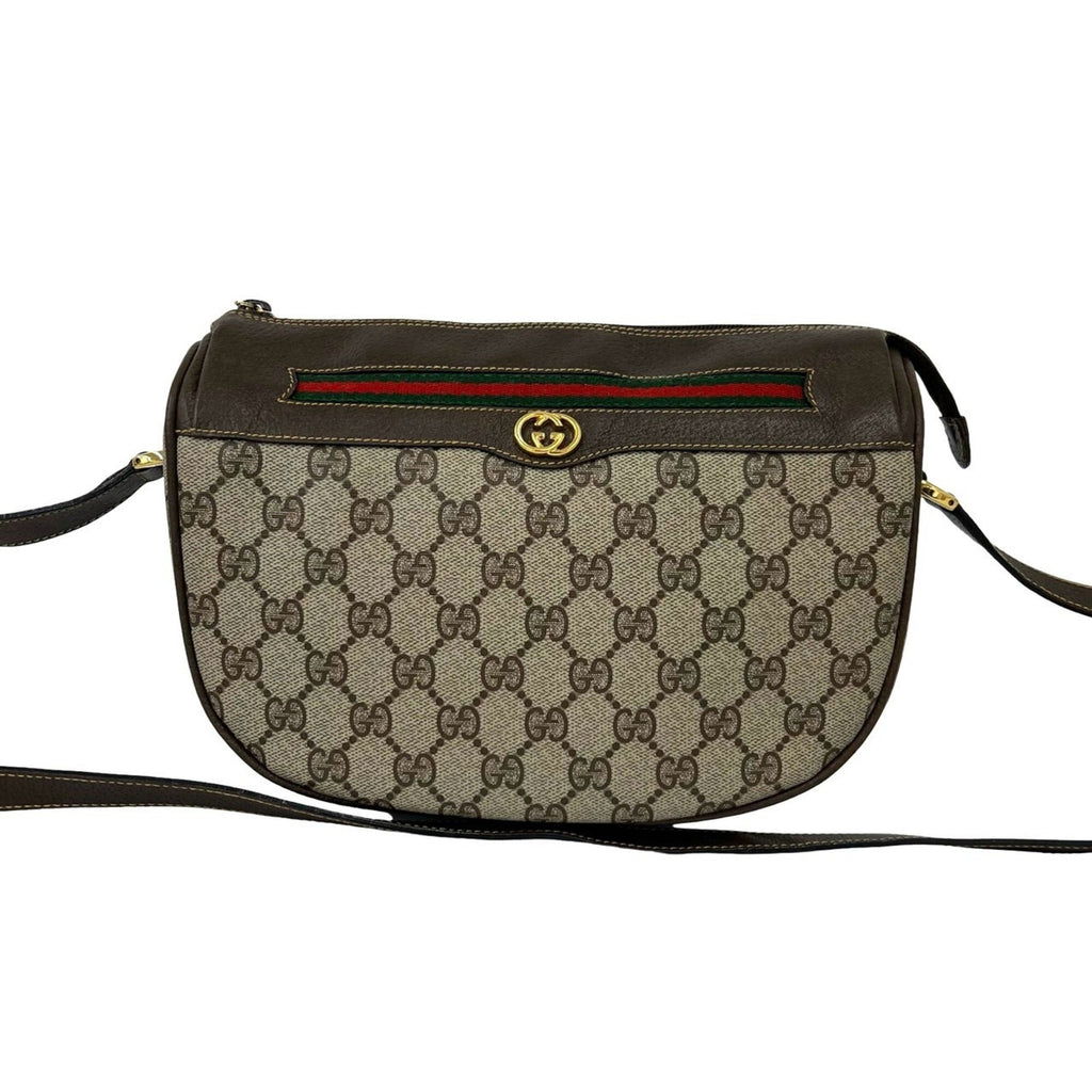 Vintage Web Crossbody Bag GG Coated Canvas Small