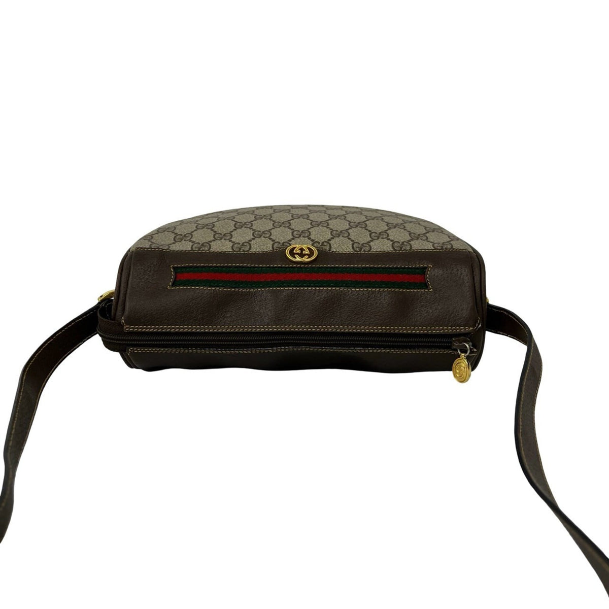 Vintage Web Crossbody Bag GG Coated Canvas Small