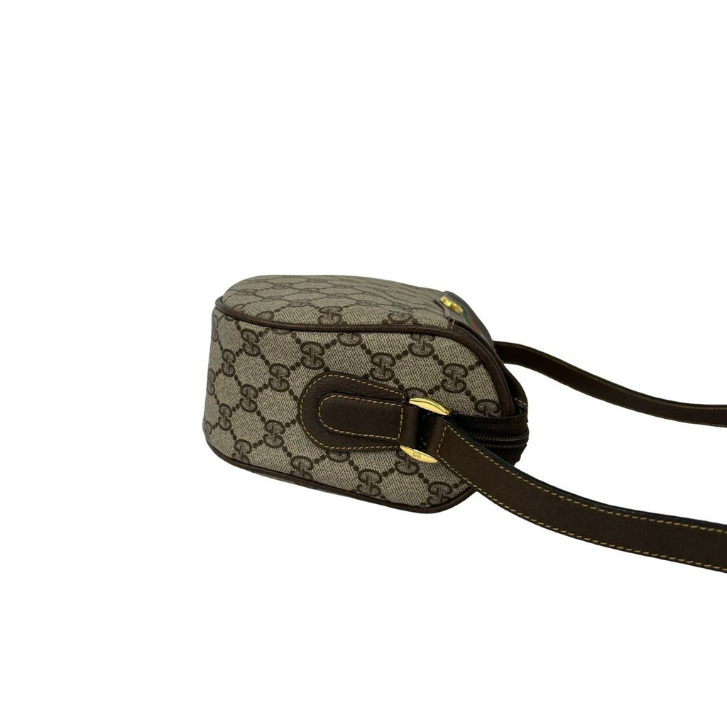 Vintage Web Crossbody Bag GG Coated Canvas Small