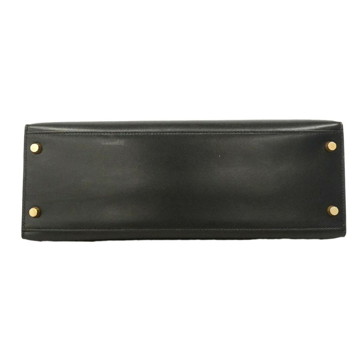 Kelly Handbag Black Box Calf with Gold Hardware 32