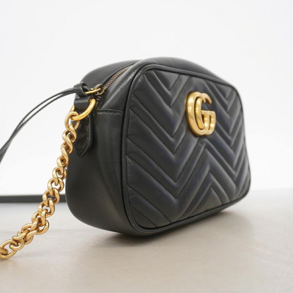 GG Marmont Shoulder Bag Matelasse Leather Small